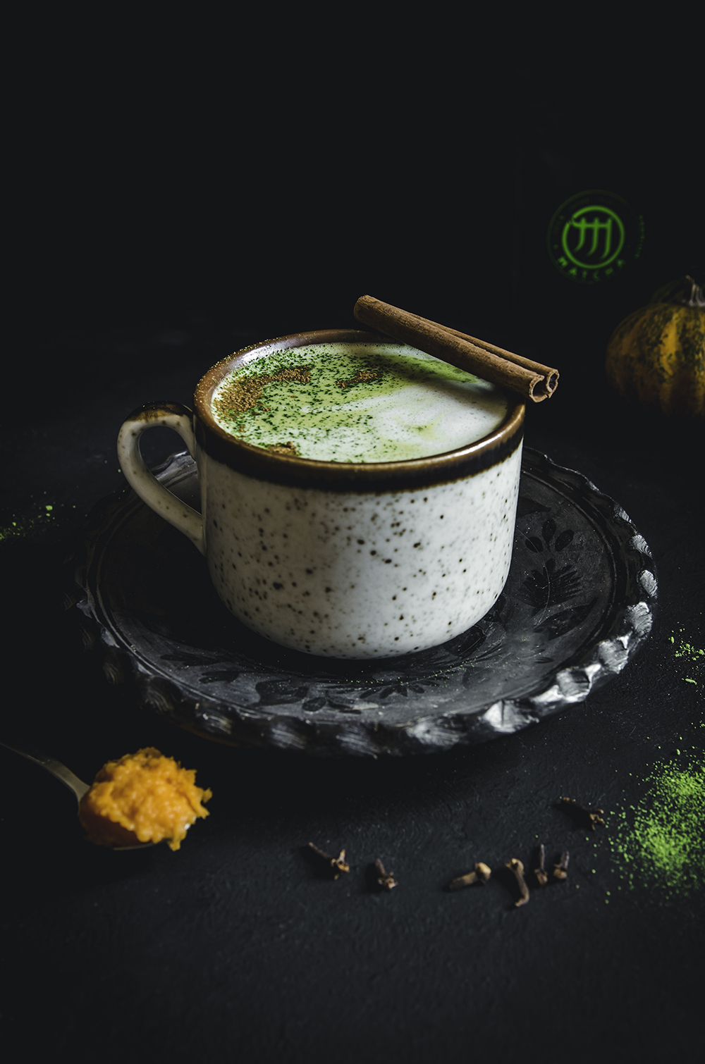 Sütőtökös matcha latte