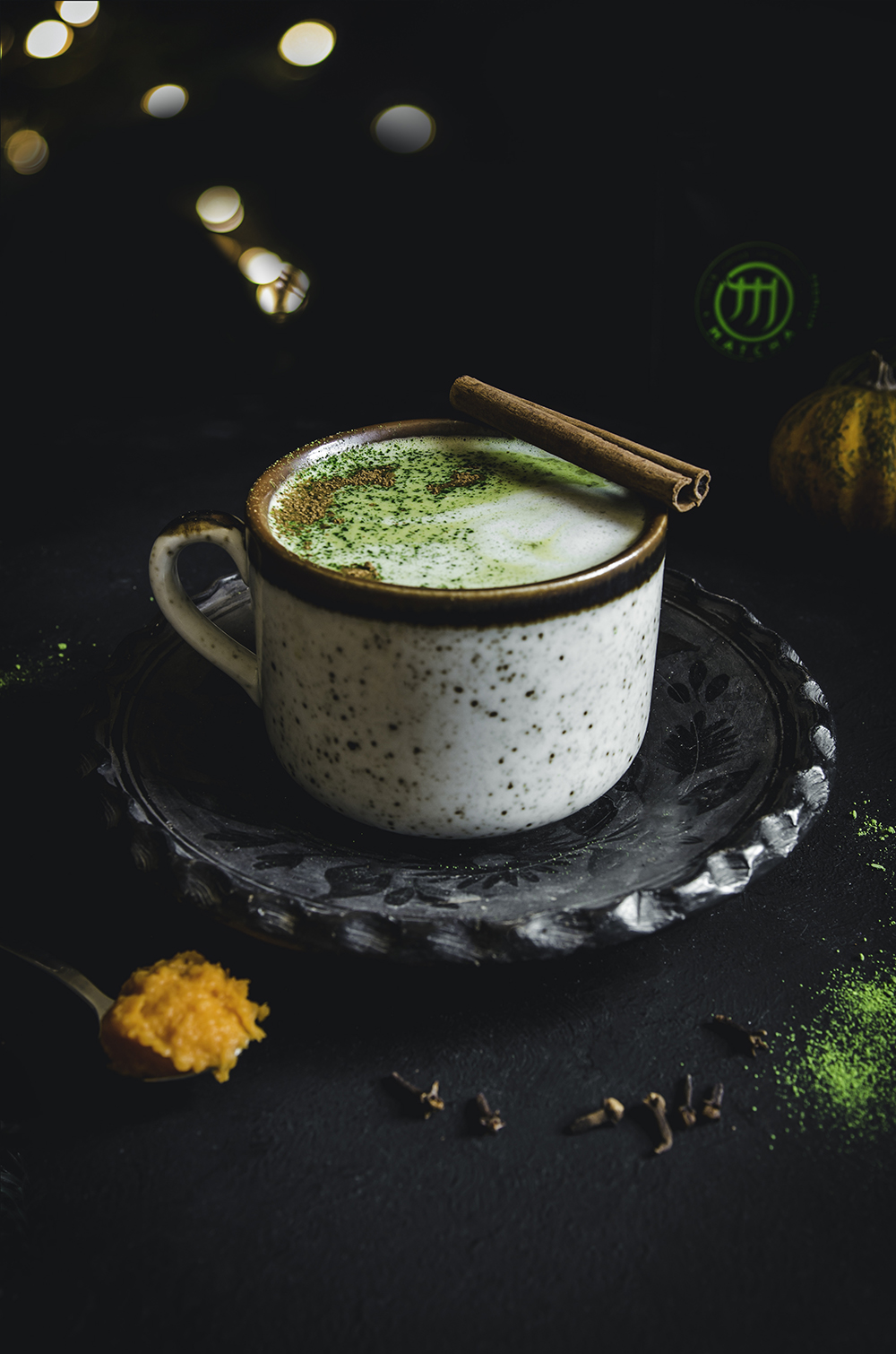 Sütőtökös matcha latte